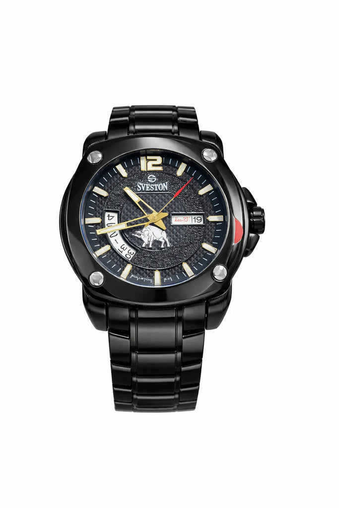 Sveston Black Stallion Luxury Men’s Watch – Dual Display Edition