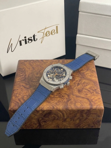Premium Hublot Skeleton Blue