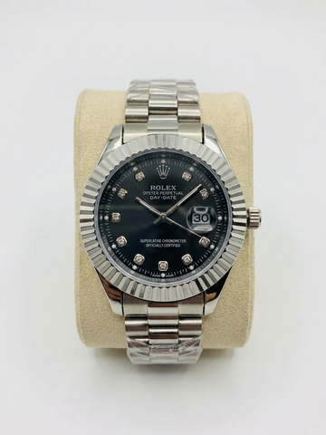 Rolex Style Full Silver Watch