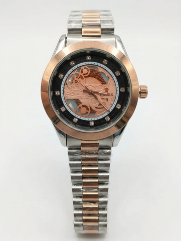 Rolex Style Skeleton Mechanical Watch