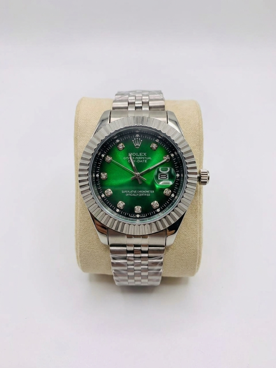 Rolex Style Full Silver Watch