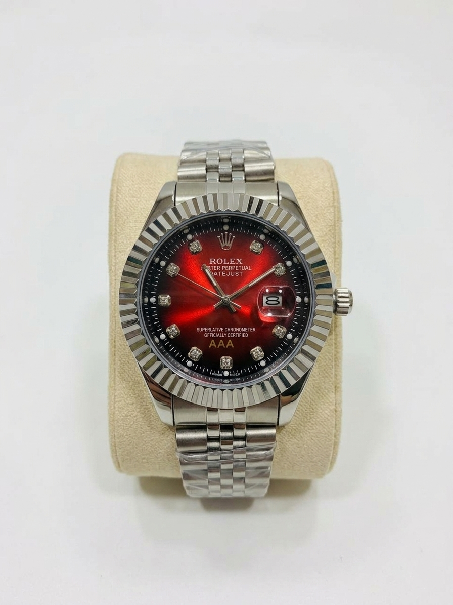 Rolex Style Full Silver Watch